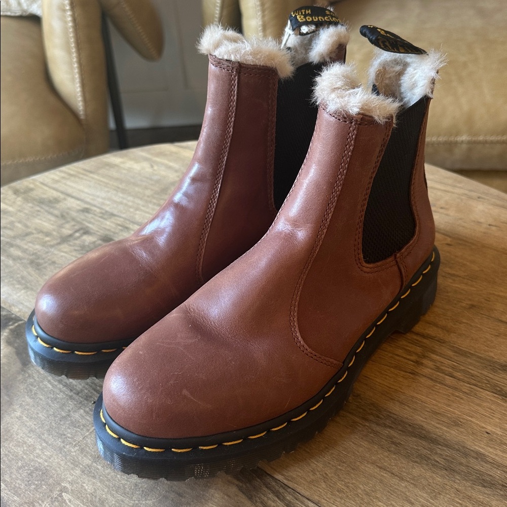 Dr. Martens Fur-Lined Boots 8